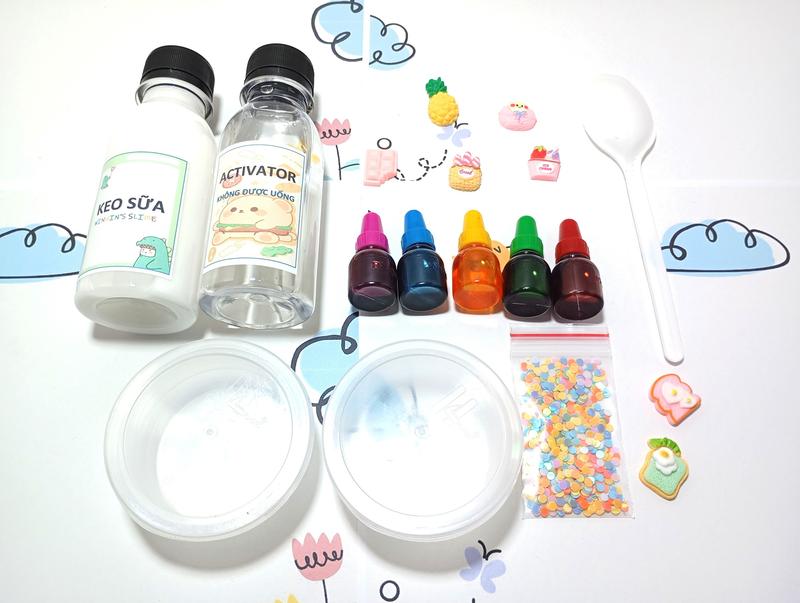   00016  KIT LÀM SLIME BASIC - BỘ DỤNG CỤ LÀM SLIME CƠ BẢN NHẤT 
