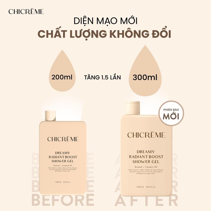 Sữa Tắm Chicreme 300ml mẫu mới
