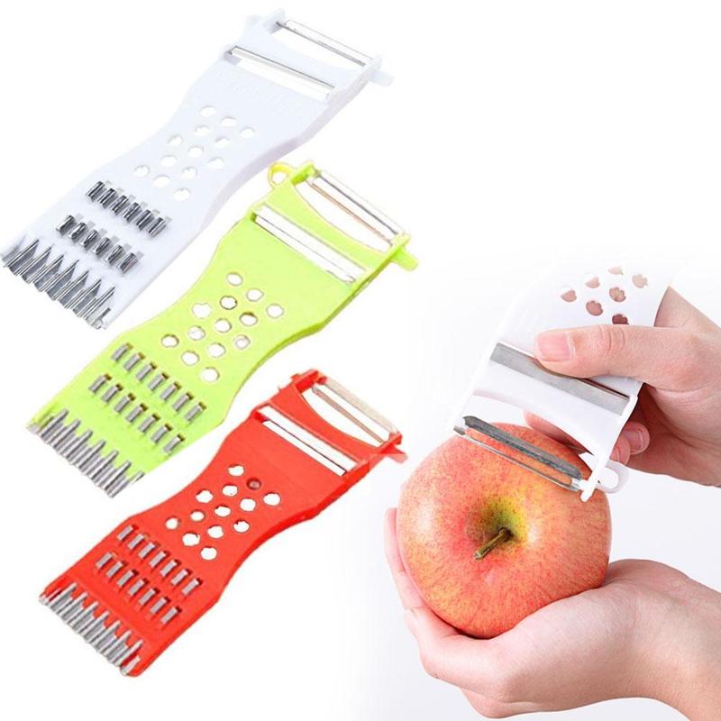 Máy Dụng Cụ Cắt Đa Năng, Chuyên Nghiệp, Máy Băm Julienne, Cho Rau Củ Và Trái Cây, 3 Máy Bóc Vỏ Chống Trượt, K5I3, Nhiều Màu Sắc 0