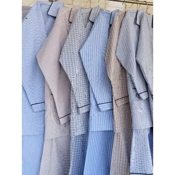 Bộ pijama nam trung niên sọc đô (dài tay )họa tiết Kate