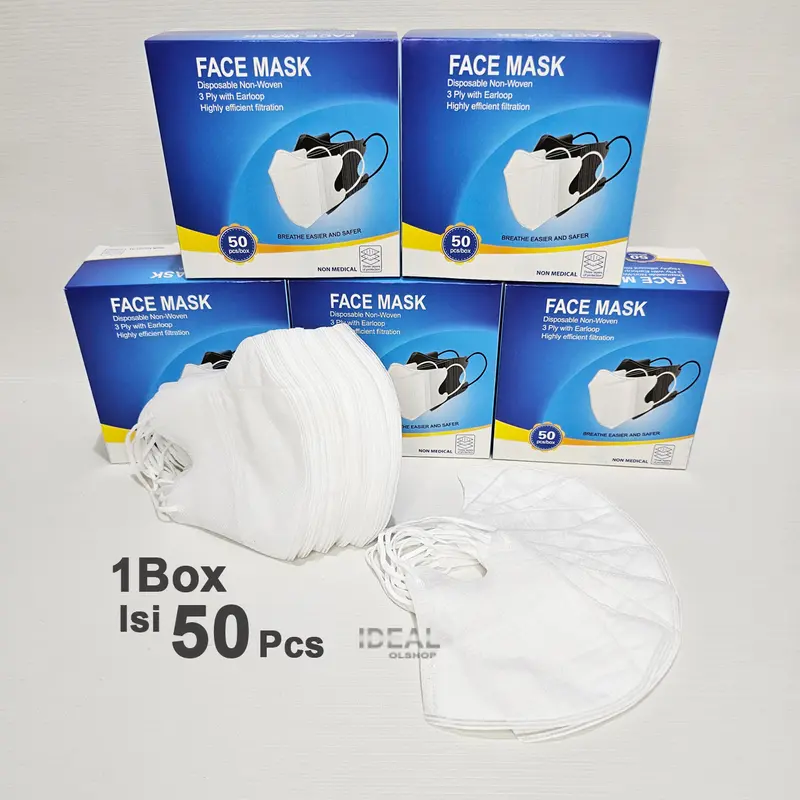 Masker Duckbill Face Mask Isi 50Pcs 1Box 2