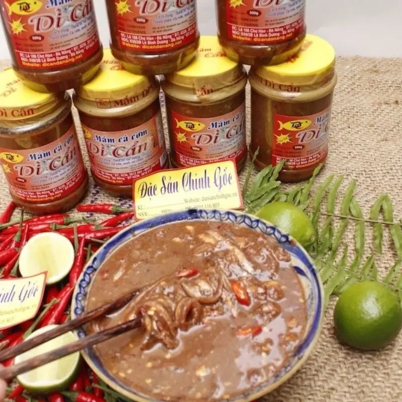 Combo 1 Hủ Mắm Nêm+ 1 Chai Mắm Nêm Cá Cơm Dì Cẩn Đà Nẵng Chính Gốc Siêu Ngon dùng cho các món thịt heo cuốn mắm nêm, bún trộn mắm nêm 5