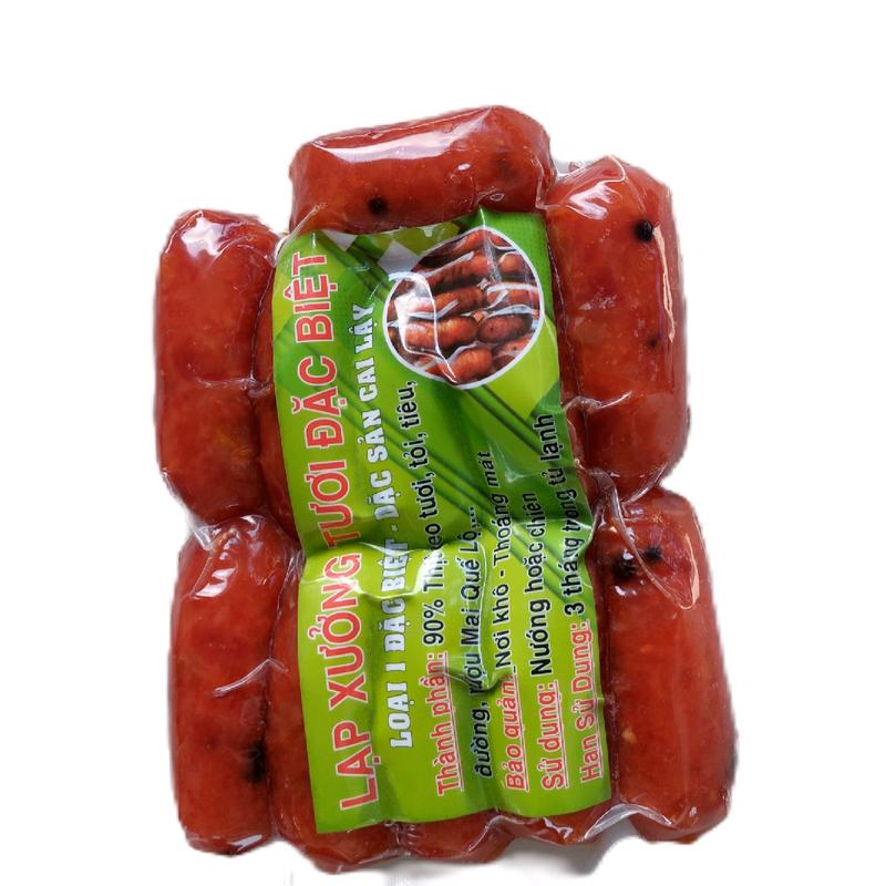 1kg Lạp xưởng truyền thống Cai Lậy, sấy khô dẻo , vị mặn ngọt vừa miệng, tỉ lệ 8 nạc 2 mỡ, gói 500gr dùng chiên, nướng, làm bánh bao, ăn bánh mì ..... Food Có Not Applicable
