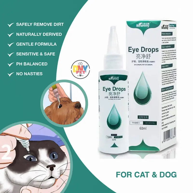 Dung Dịch Nhỏ Tai Vệ Sinh Borammy chiết xuất thiên nhiên làm sạch tai ngăn ngừa viêm nhiễm - 60ml Dành Cho Chó Mèo 3