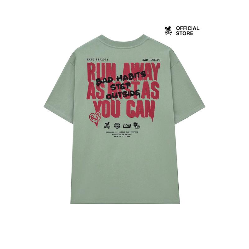 Áo Thun Unisex Bad Habits- RUN TEE -Local Brand Chính Hãng 2