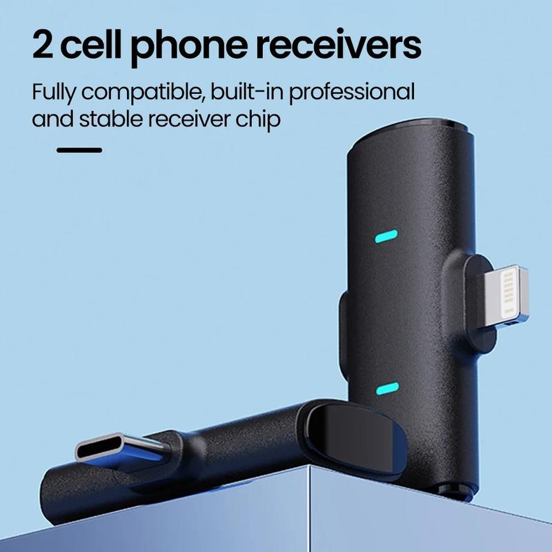 M1 wireless magnetic button microphone, compatible with iPhone, iPad, Type-C,for live streaming, interviews, Vlog recording, audio recording, portable mini microphone, plug and play noise reduction 1
