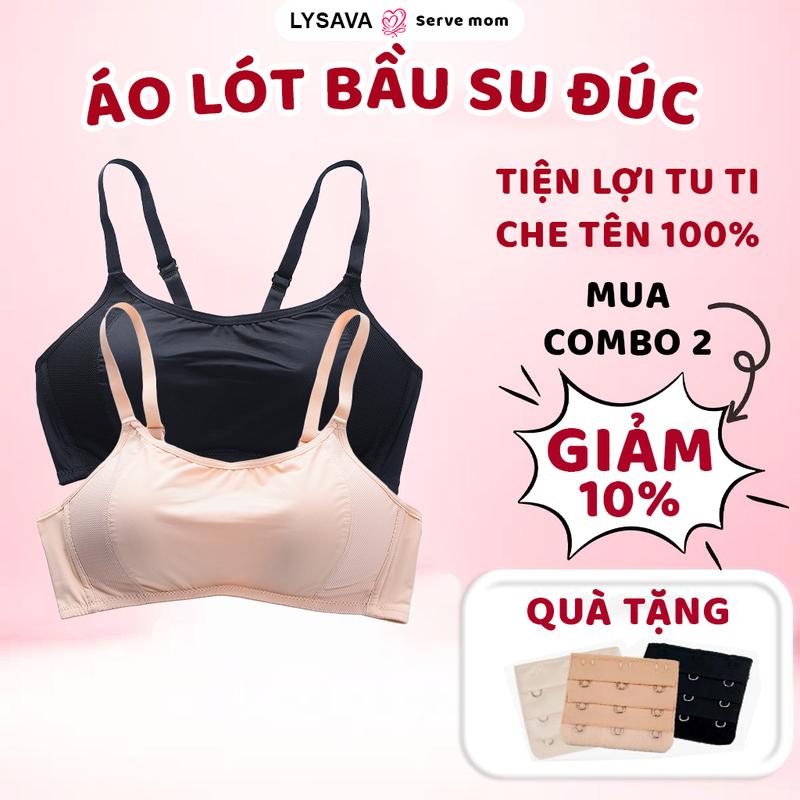 Áo lót bầu và hút sữa Lysava dùng cho máy hút sữa rảnh tay áo ngực bầu su đúc mặc trước và sau sinh AL8