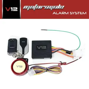 Alarm Motor System V12 Remote Stater Jarak Jauh Universal Yamaha Honda Suzuki Sensor Set