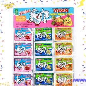 NOSTALGIFT | Permen Karet Super Bubble Gum Yosan Jadul 2 in One | Jajanan Nostalgia ( isi 24 pcs)