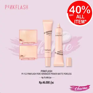(READY & ORI) Pinkflash Pink Flash Pore Minimizer Primer Matte Poreless PF F12