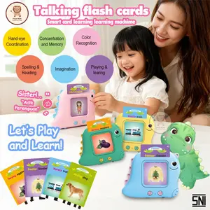 Mainan Edukasi Anak Flash Card Anak Audio Flashcard Edukatif Bahasa Inggris Indonesia 3 - 10 tahun
