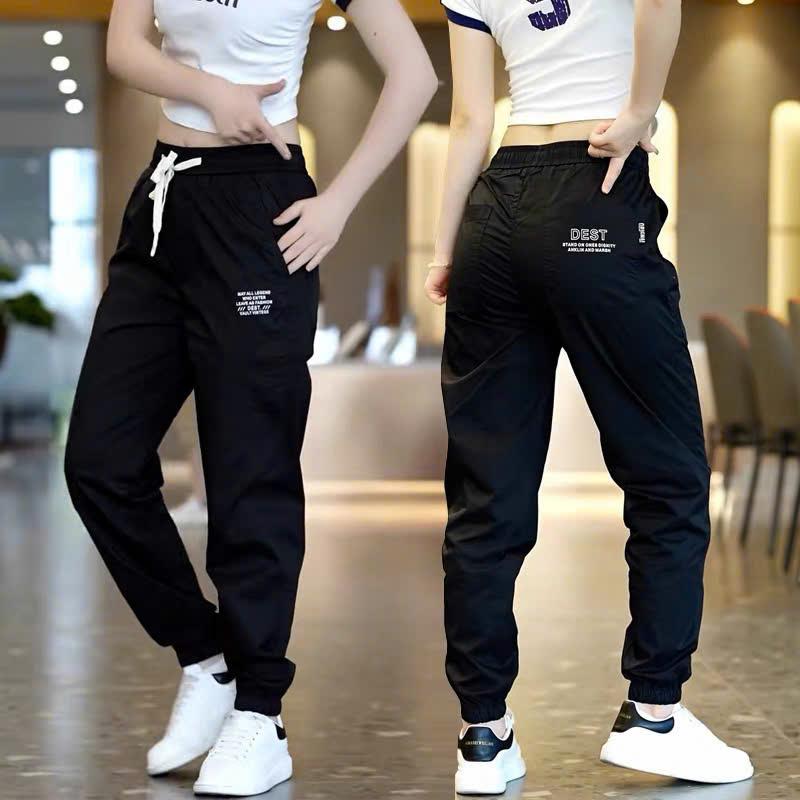 Combo 2 Quần Dài JOGGER Kaki Cạp Chun Bo Gấu Dáng Thể Thao Cho Nam Nữ - Vải Kaki Cotton Co Giãn Nhẹ - Sport