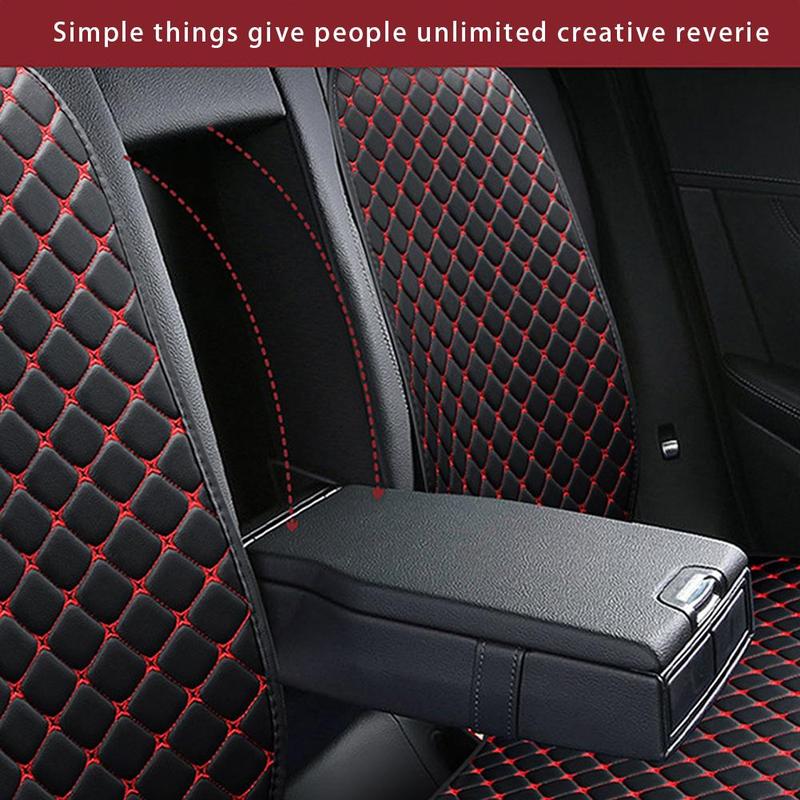 Product Introduction of 3PCS Car Cushion Set Four Seasons General Leather Embroidery Cushion Car Seat Cover Leather Minimalism Wear-resistant Non-slip Cushion 30