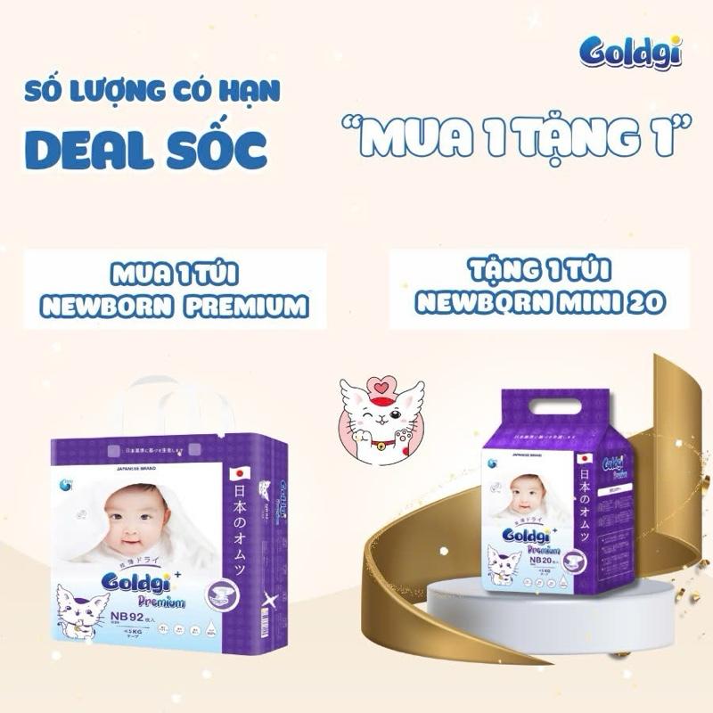 ( Mua 1 tặng 1 ) mua 1 túi goldgi newborn premium tặng 1 túi Newborn mini 20 goldgi cao cấp cho bé  Voi
