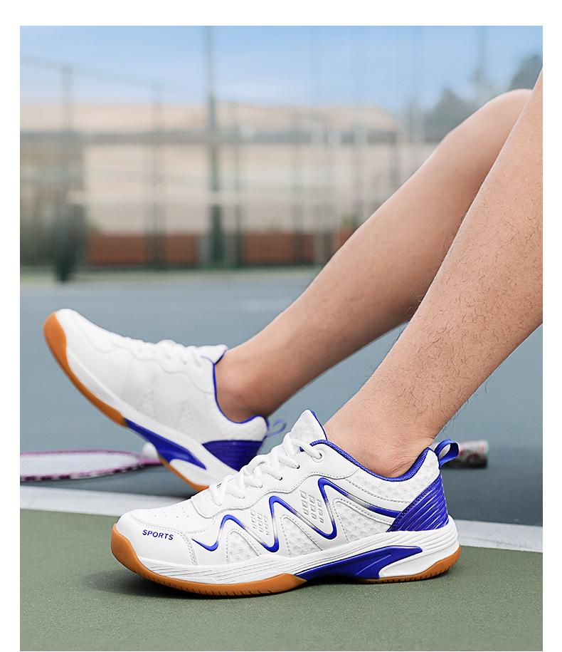 Product Introduction of Cross-Border New Arrival Badminton Shoes Men's and Women's Non-Slip Breathable Shock Absorption Sneakers Wear-Resistant Sneakers Outdoor Professional Training Shoes 19
