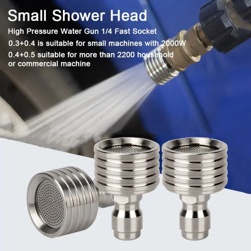Vòi Rửa Xe Kết Nối Nhanh, 1 / 4 Mới, Chất Liệu Thép Không Gỉ Áp Suất Cao, Vòi Kết Nối Thông Dụng Kích Thước Nhỏ Phụ Kiện Rửa Xe Thông Dụng Thích Hợp Để Rửa Xe 0