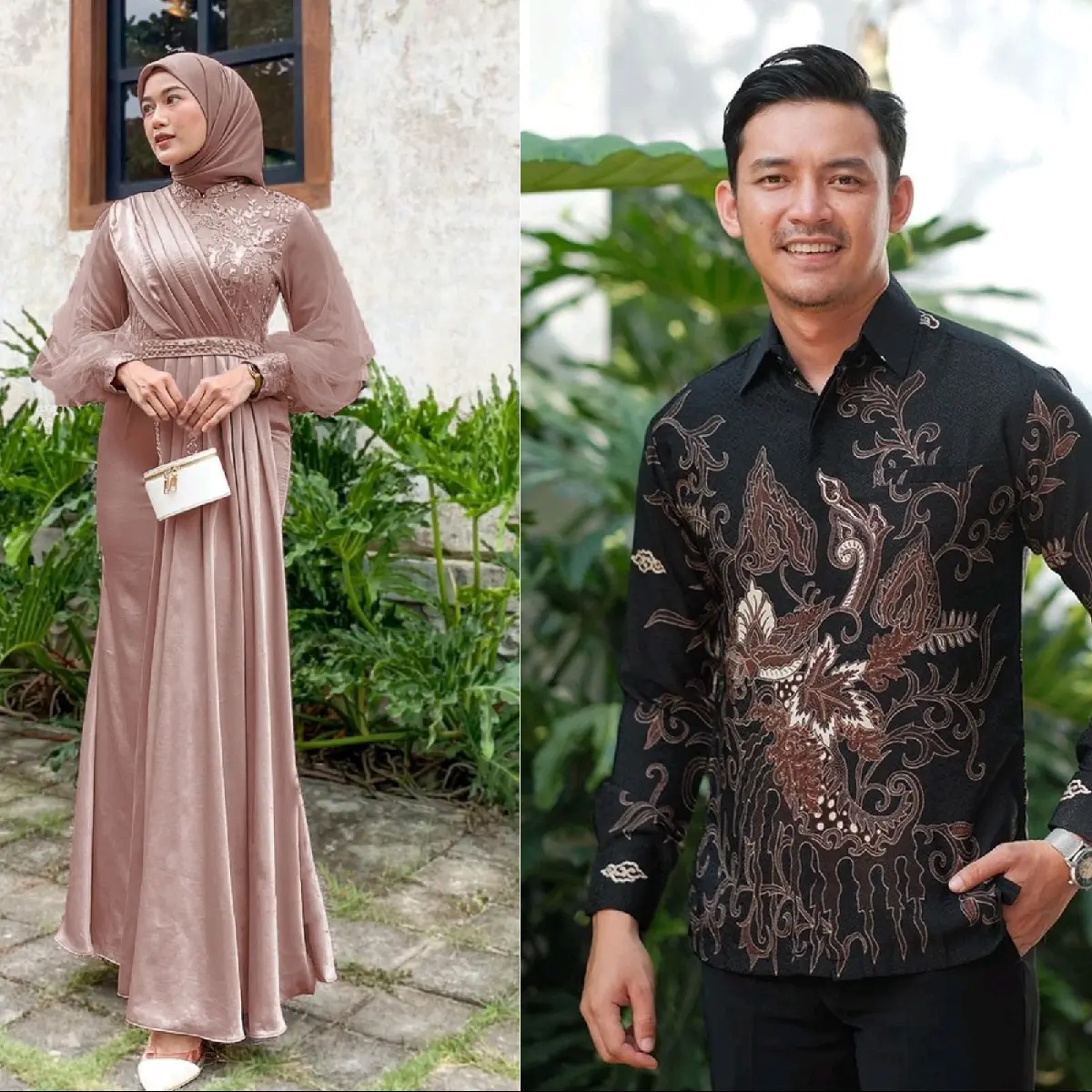 DEBATIK || Gamis Nude Series Couple Azalia Gamis Kekinian PASANGAN - KEKINIAN - DRESS PESTA KONDANGAN TUNANGAN WISUDA - GAMIS REMAJA Dewasa Katun Maxi Muslim Panjang Keluarga Lebaran 2025