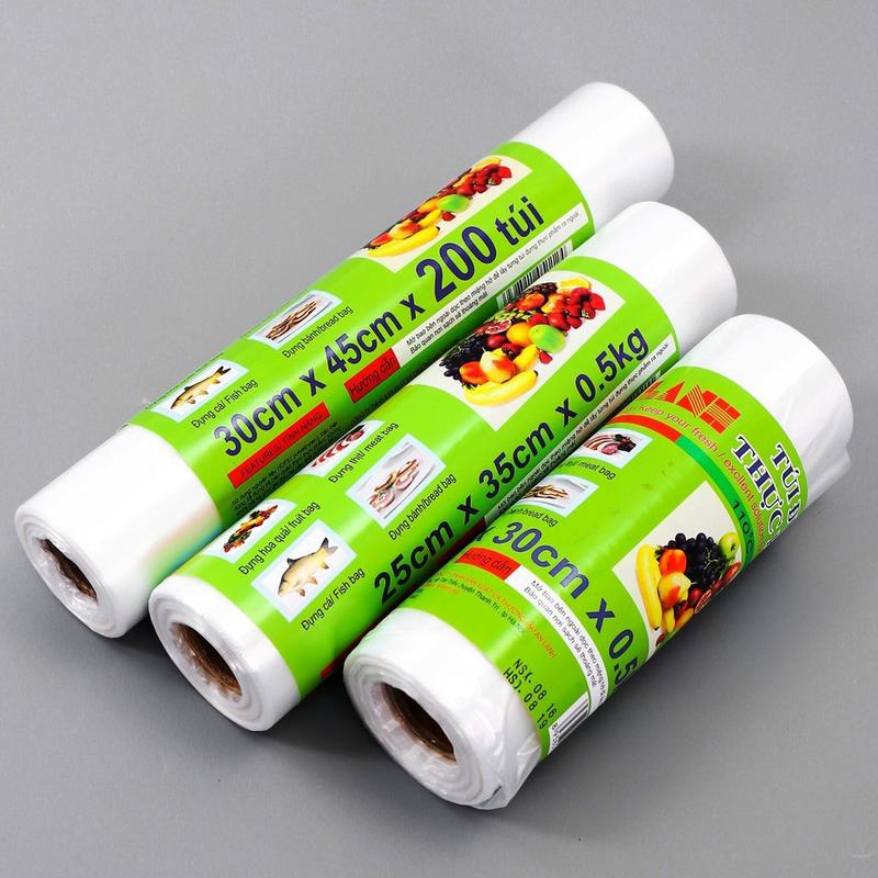 Túi Đựng Thực Phẩm Tự Hủy Sinh Học An Lành Cuộn Túi Nhiều Kích Thước Bảo Quản Thức Ăn Trong Tủ Lạnh An Toàn Sạch Sẽ