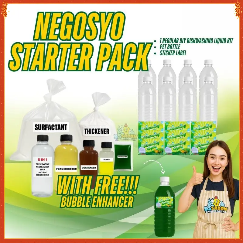 Negosyo Bundle DIY Dishwashing Liquid Kit 9 Liters yield with Pet ...
