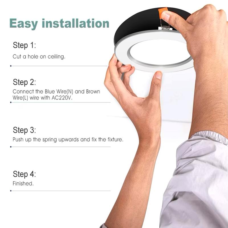 Downlight LED Inbow / Lampu Panel LED Inbow 5W 7W 12W 15W Bulat 3