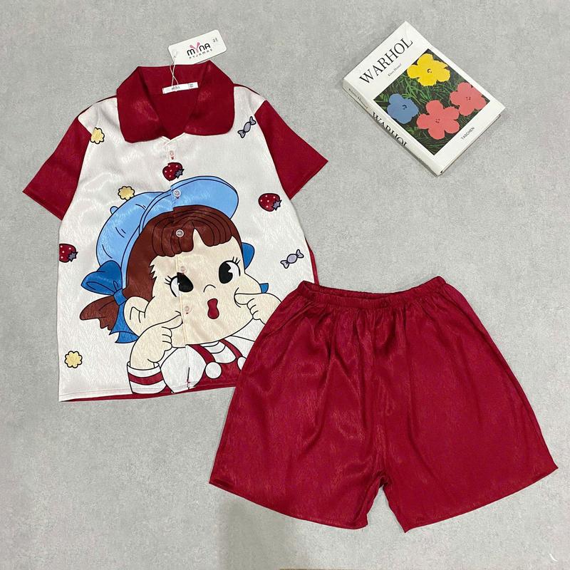 Đồ bộ CỘC ĐÙI, Đồ ngủ cho bé gái Tay NGẮN, QUẦN ĐÙI, Bộ Pijamas ĐÙI cho Bé ,  size từ 8-40kg 1