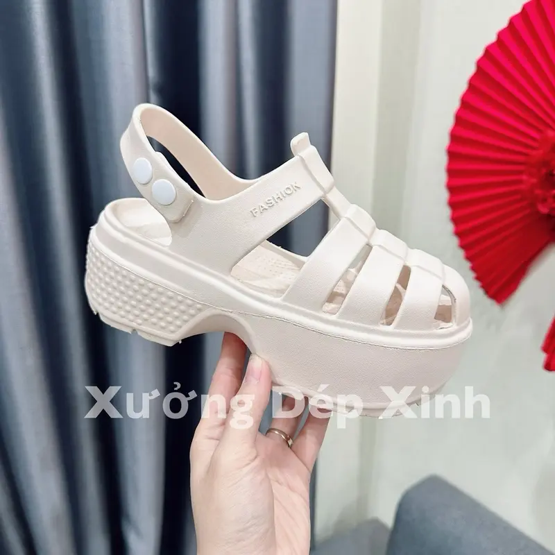 Dép Sandal Đi Học Nữ Chất Eav Nhẹ êm - Đế Cao - DéP, GiàY, Shoes giay  dep xăng  đan 3
