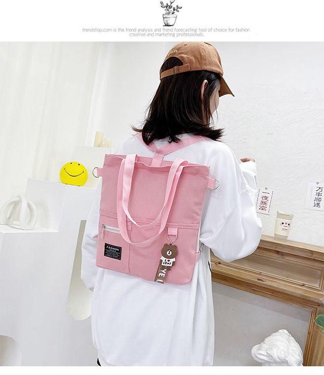 Product Introduction of [In Stock] Shoulder Bag, Handbag, Crossbody, Canvas Material, Fashion, Cute, Campus, Large Capacity 14