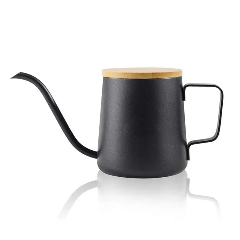 Stainless Steel Gooseneck Drip Kettle Coffee Tea Pot Non-stick Coating Food Grade Swan Neck Thin Mouth 250ml 350ml