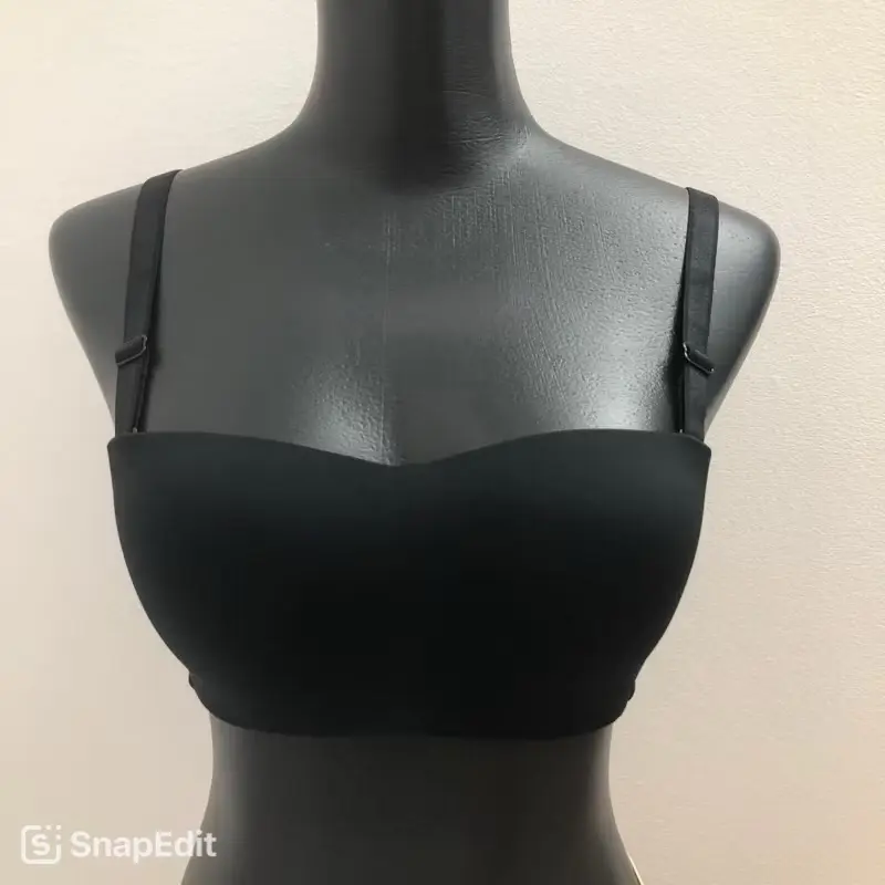 Áo lót Nữ không dây Bigsize mặc chống tuột Thái Lan Beena 2247 cup B-C(quả vừa và to) Bra có gọng, quả ngang, ko bè ngực Women Nhung Thun Kem -Tết 5