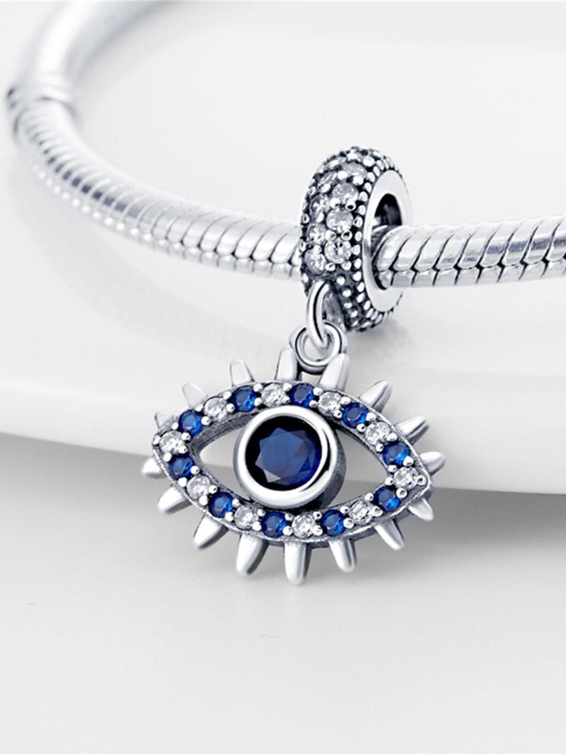 Product Introduction of Rhinestone Decor Hollow Out Eye Design Pendant for Women & Girls, Fashion Accessories for Bracelet & Necklace & Keychain 0