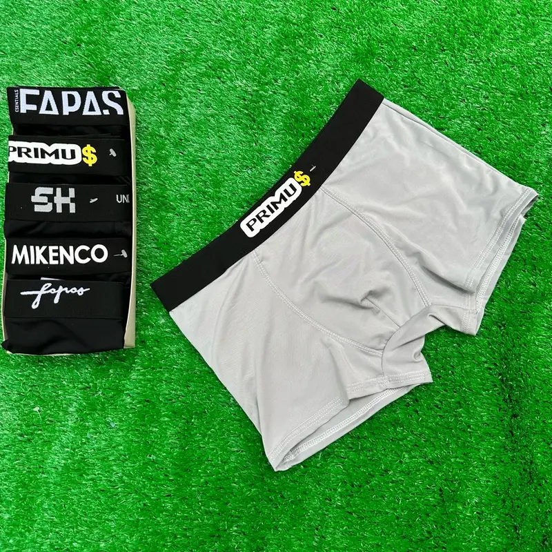 Combo 3,4,5 Quần sịp nam, Quần Boxer Primus quần lót nam Thun Lạnh Đai Đẹp(Che Tên) Menswear 5