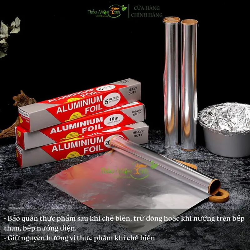 Giấy Bạc Nướng Thức Ăn, Màng Nhôm Nướng Thịt, Bảo Quản Thực Phẩm, Cá BBQ 5