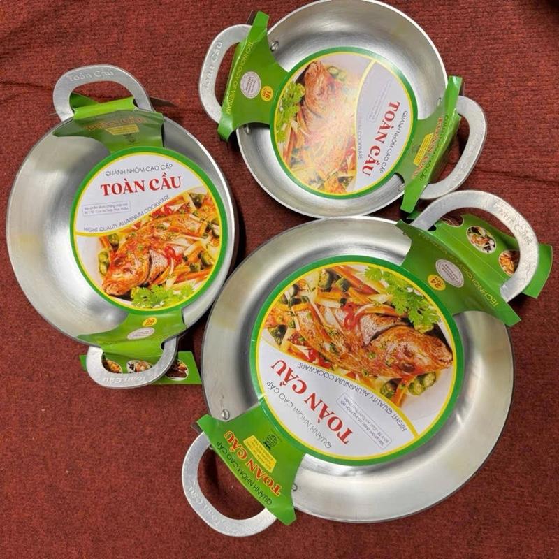 (Không Sài bếp từ )Bộ chảo nhôm dầy nhiều size nhiều lựa chọn