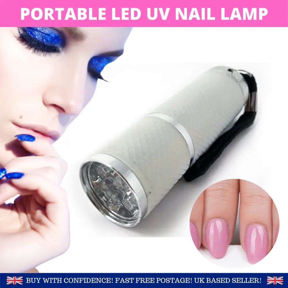 UV NAIL LAMP | Professional Portable Mini LED Travel Light for Gel Nails White