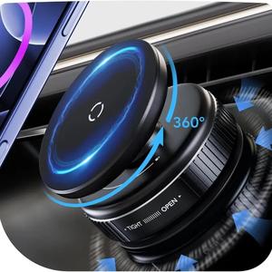 360°調整可能な吸盤式車載スマホホルダー、角度調整可能な車載スマホホルダー、耐久性があり取り付け簡単なスマホマウント、すべてのスマートフォンに対応