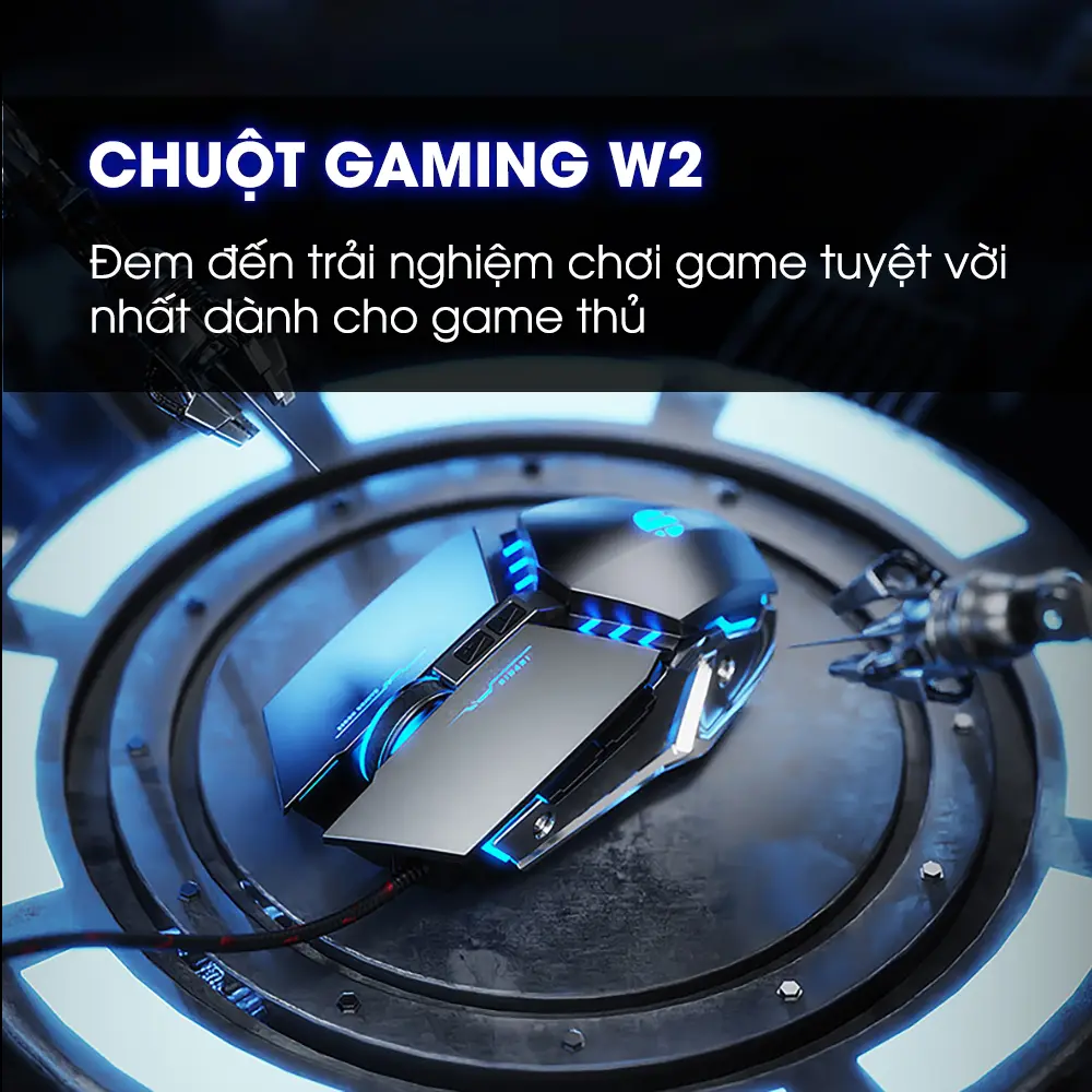 Chuột gaming máy tính SIDOTECH INPHIC W2 có dây silent 7 nút bấm chống ồn có app led macro cho game thủ | BigBuy360 - bigbuy360.vn