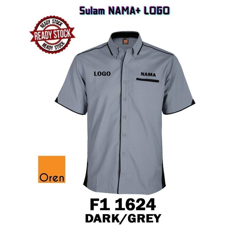 BAJU KORPORATE KELABU LENGAN PENDEK F11624 JENAMA OREN SPORT - TikTok ...