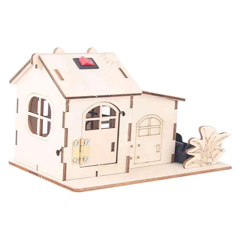 Bộ Lắp Ghép Bằng Gỗ Ngôi Nhà Đổi Màu Theo Phương Pháp Giáo Dục Stem Steam. 3