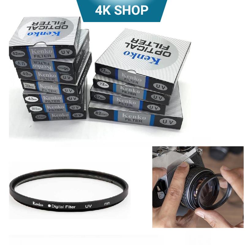 Kenko Filter Kính Lọc UV 58mm Chống Trầy Xước & Bụi Cho Ống Kính Máy Ảnh Phụ Kiện Camera
