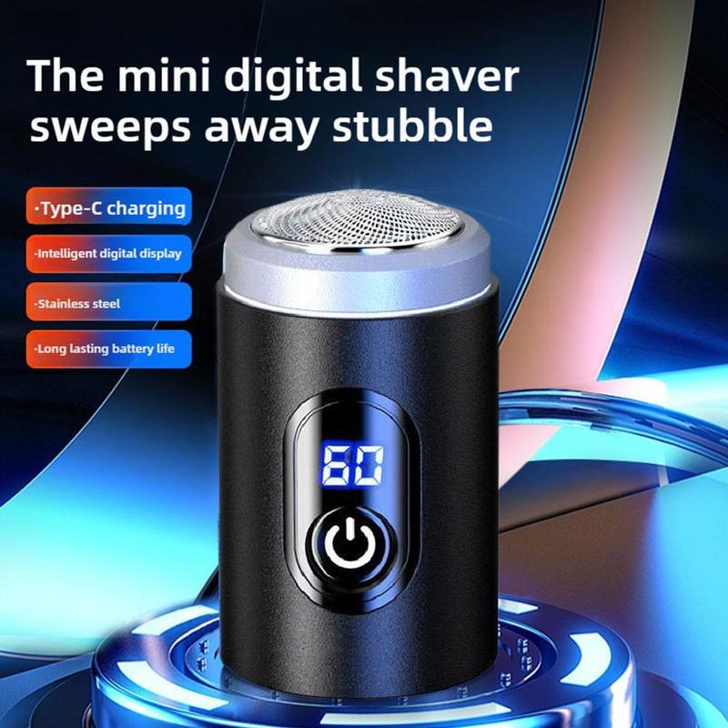 Digital Power Display Mini Razor Car Travel Razor Portable Men's Razor 4