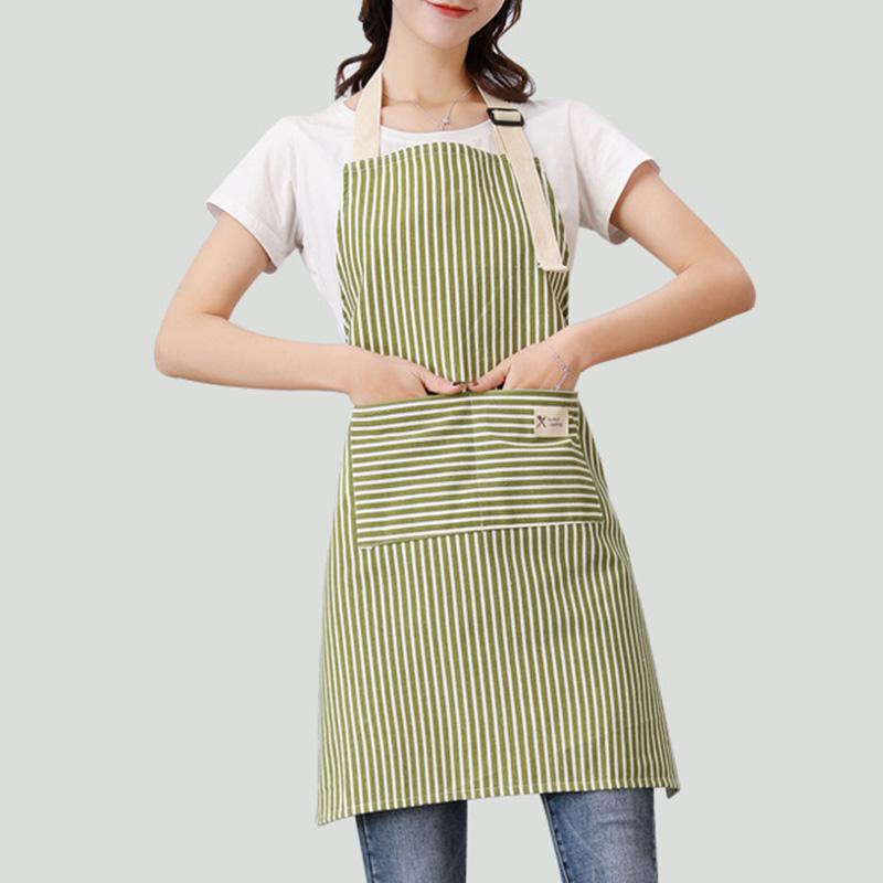 Product Introduction of Kitchen Apron Oil-proof Striped Japanese Aprons For Restaurant Work Chef Waiter Adjustable Size Household Kitchen Accessories Cleaning Cooking Baking Apron 19