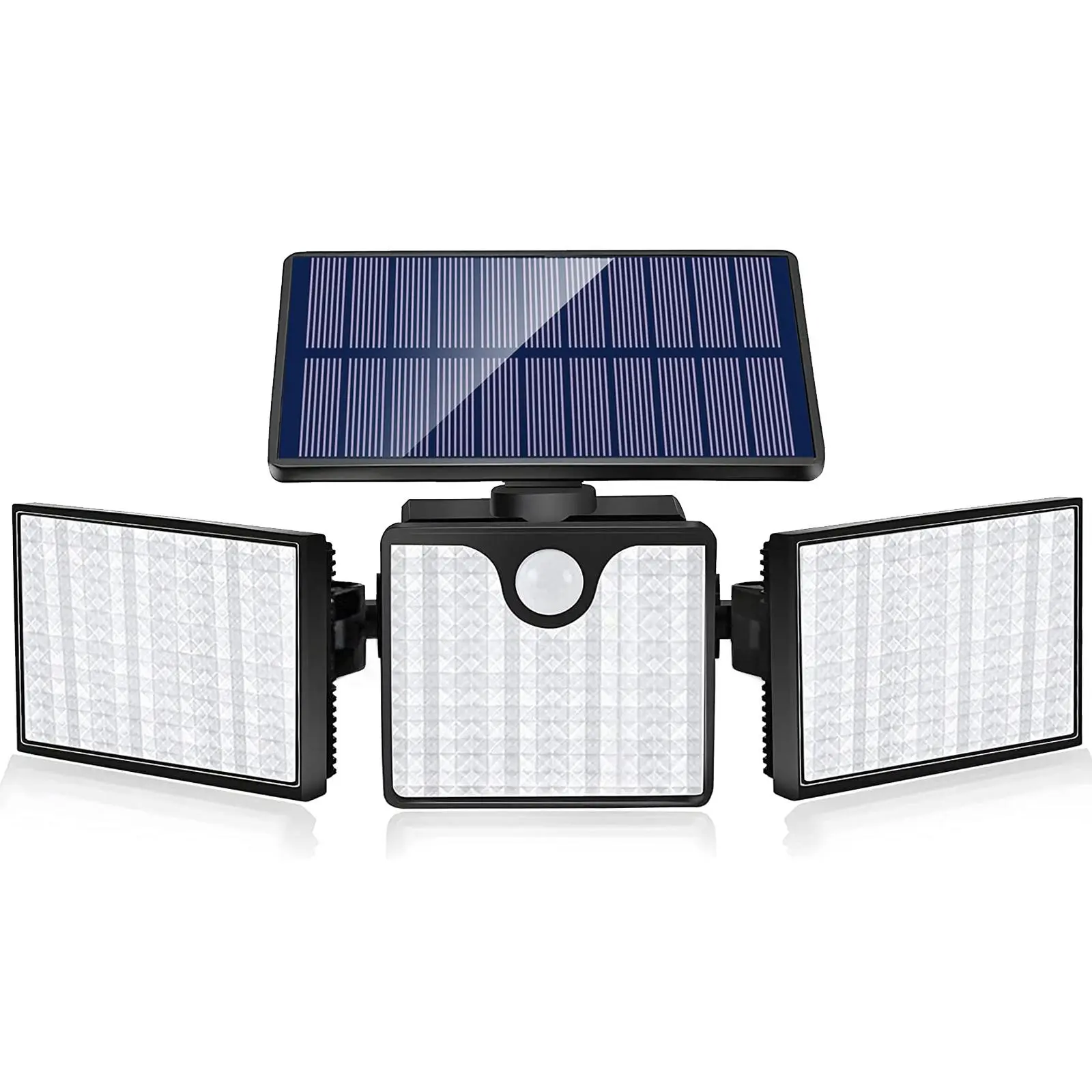Solar Powered Outdoor Wall Light, Foldable Solar Wall Lamp with Motion-Sensor, Waterproof Wall Mounted LED Light for Garden Patio Decor