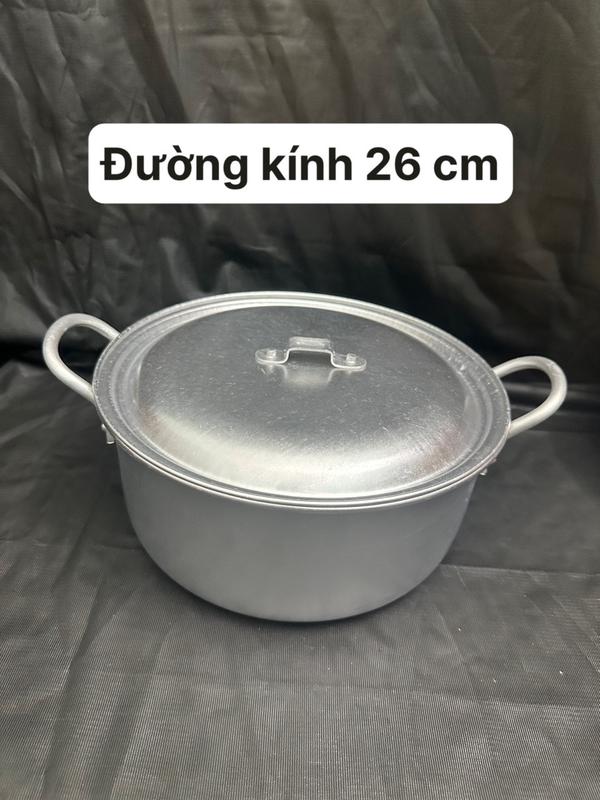 SIÊU RẺ-BỘ NỒI 5 MÓN - NHÔM NGUYÊN CHẤT -KHÔNG HAN GỈ 5