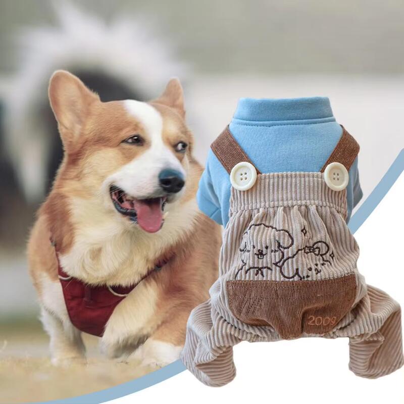 Product Introduction of Pretty Fine Workmanship Jumpsuit Adorable Dress-up Cartoon Pattern Pet Dog Four-legged Clothes 17