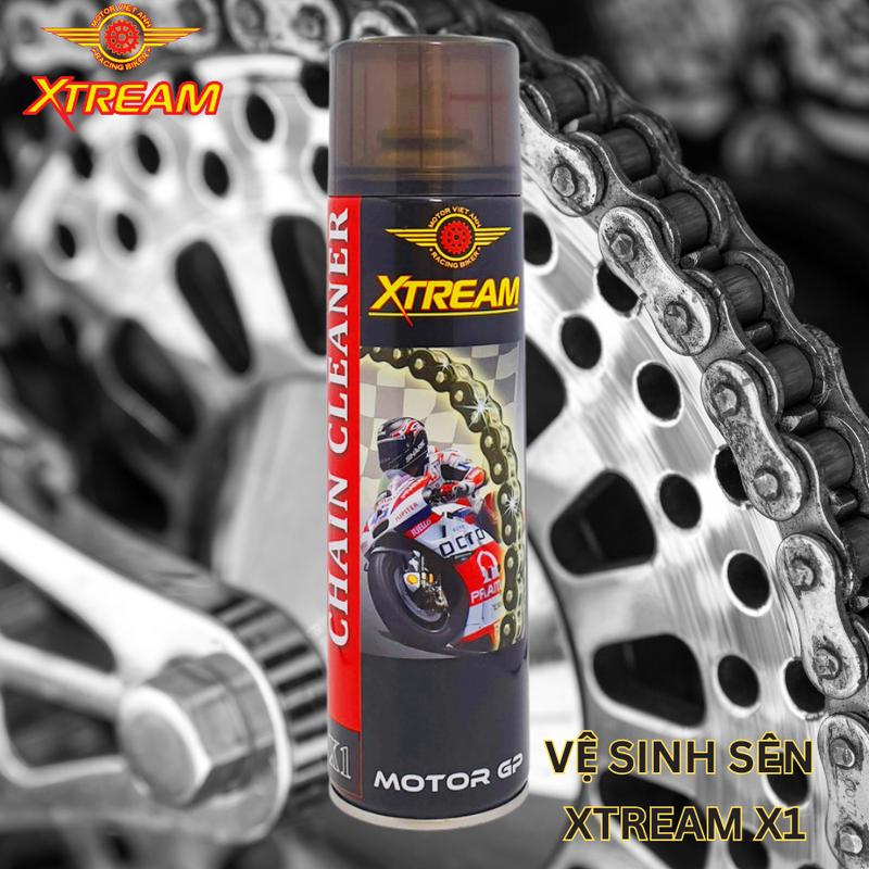 chai xịt vệ sinh sên rửa sên xe máy XTREAM x1 550ml .