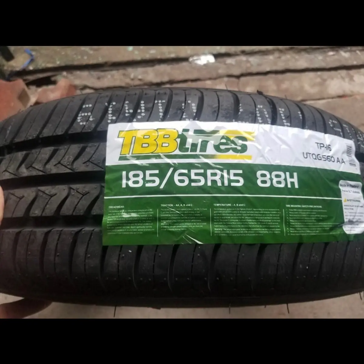 Lốp ô tô tbb 185/65/15