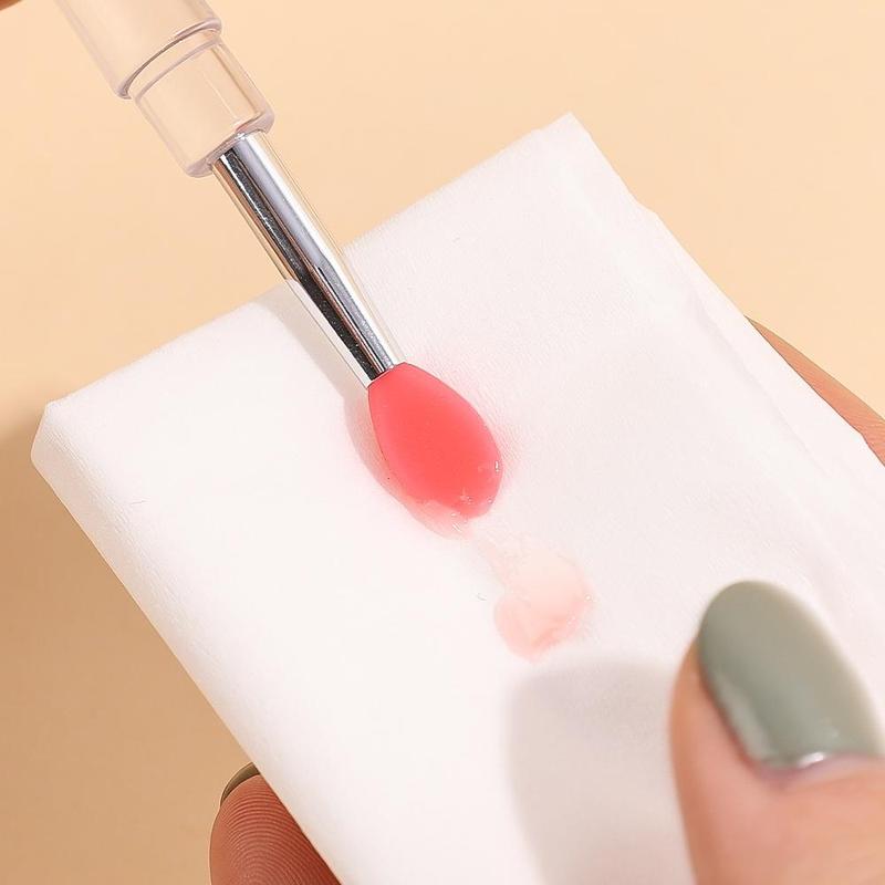 Cọ Môi Mềm Có Nắp Đậy, Đầu Silicon, Dụng Cụ Bôi Môi, Son Môi, Mỹ Phẩm, Cọ Trang Điểm Làm Đẹp Cho Nữ 5