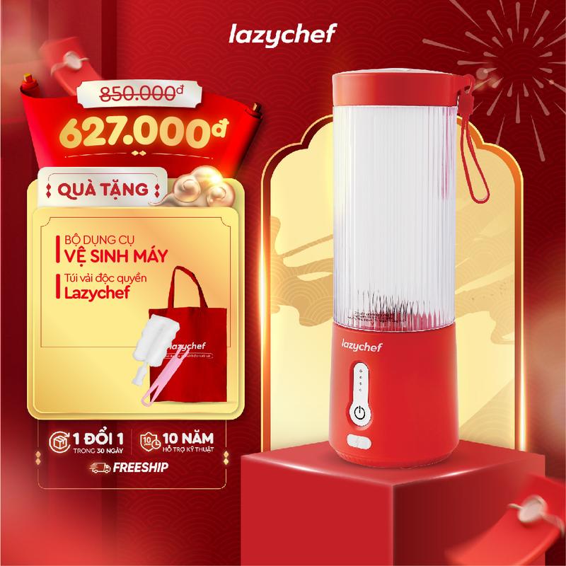 [Quà tặng hấp dẫn] Máy Xay Sinh Tố Bỏ Túi Lazychef 3IN1 - Máy Xay Đa Năng, Máy Xay Mini, Máy Xay Trái Cây 450ml máy  xay