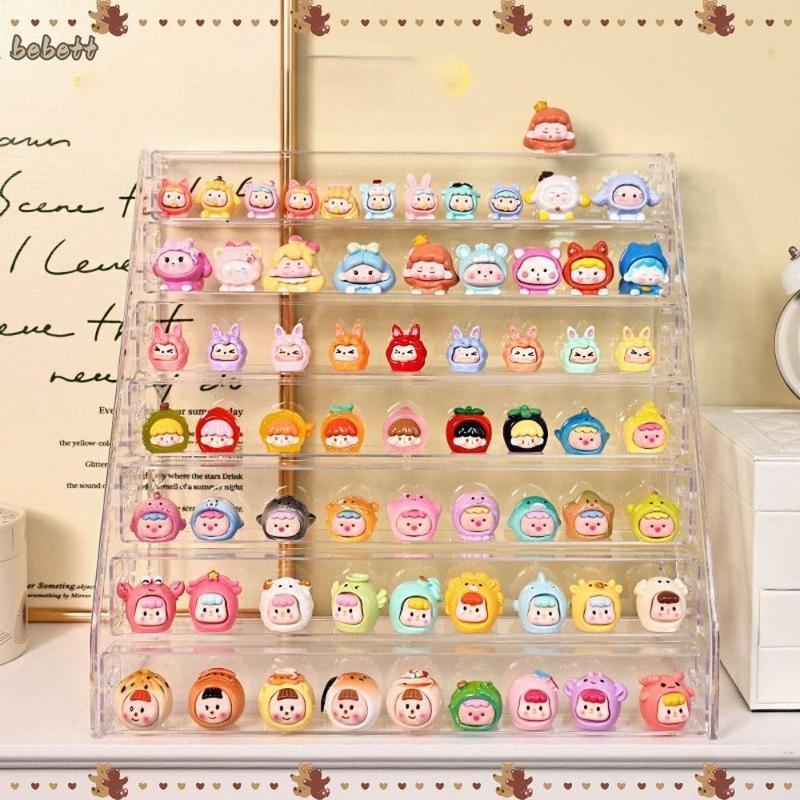 Hộp đựng búp bê Mini, Giá đỡ thang Giá trưng bày sản phẩm nhiều lớp Giá đỡ màn hình Pop Bean, Giá trưng bày lưu trữ trong suốt kệ  đựng Lắp Ráp kệ  đựng túi mù khung  để hộp  trưng các nổi tiếng hộp  đựng charm Kitchen hộp  đựng sơn