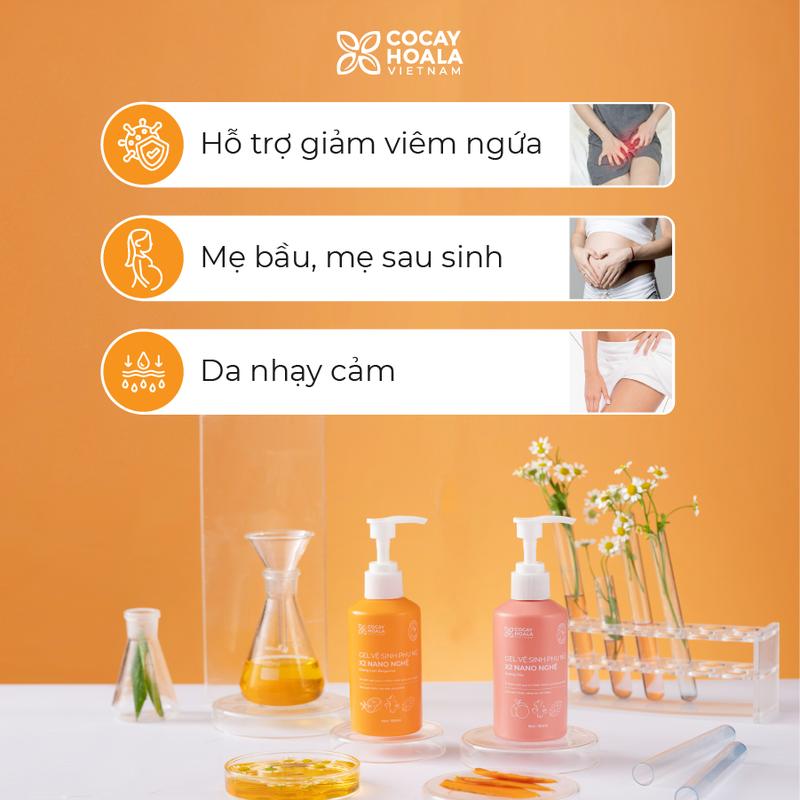 Dung Dịch Vệ Sinh Nữ  Bà Bầu Mẹ Sau Sinh Dung Dịch Vệ Sinh Nữ X2 Nano Nghệ Hữu Cơ Cỏ Cây Hoa Lá Chai 150ml  Wome 4